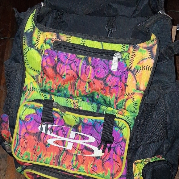 Colorful Baseball Backpack - Picture 2 of 4